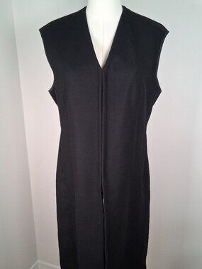 Vintage Dries Van Noten Minimalist Long Wool Vest size EU 40 - US 8